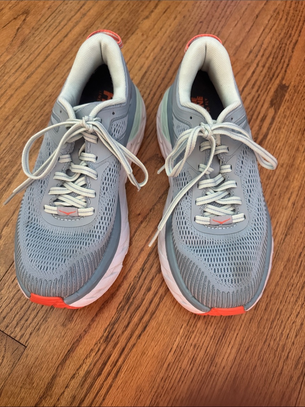 Hoka One One Bondi Women's 5.5 Running Shoes Blue Cushion Training Sneakers